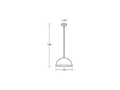 Ma�zeichnung Brumberg 57409850 Pendelleuchte 1x E27