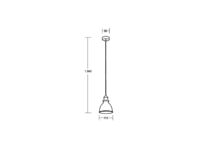 Ma�zeichnung Brumberg 57437850 Pendelleuchte 1x E27