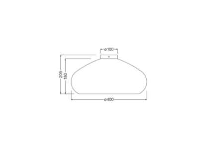 Ma�zeichnung Ledvance D  C  Drop Ceil E27 Deckenleuchte E27 braun