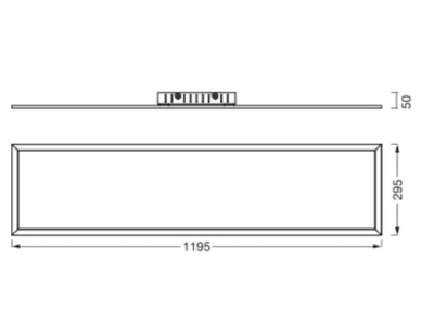 Ma�zeichnung Ledvance Plano  4099854291227 LED Deckenpanel 830 Plano 4099854291227