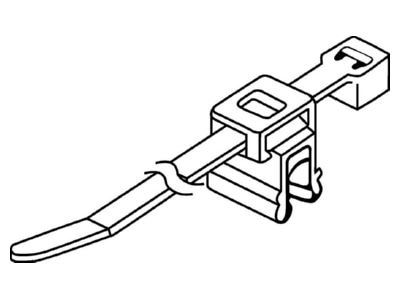 Dimensional drawing Hellermann Tyton T50REC4A MC5 BK D1 Cable tie 4 6x202mm black