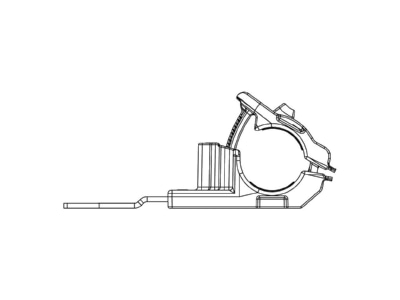 Dimensional drawing 4 Hellermann Tyton RCD180SM8 PA66 Saddle clamp  pipe cable  36   51mm