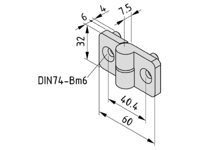 Dimensional drawing Item 0 0 026 12 Coupler for profile rail
