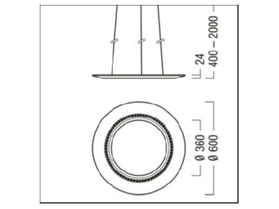 Mazeichnung Zumtobel AMBITUS  42189278 LED Pendelleuchte 927 965 AMBITUS 42189278