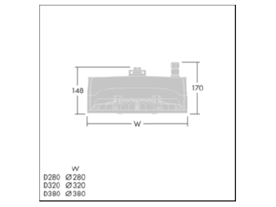 Mazeichnung Zumtobel HIPAK G4 S  96636371 LED Industrieleuchte 840 HIPAK G4 S 96636371