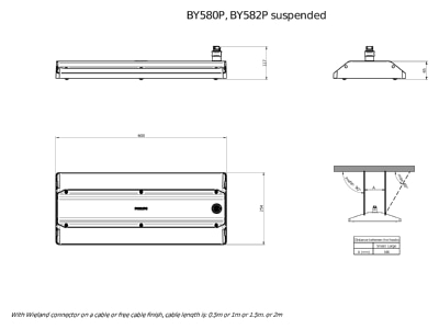 Ma�zeichnung Philips Licht BY580P 130  59414200 LED Hallenleuchte 4000K  DIA BY580P 130 59414200