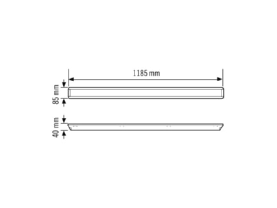 Ma�zeichnung ESYLUX OLIVIA 2  EO10310522 Opaler Diffusor OLIVIA 2 EO10310522