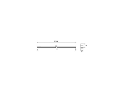 Dimensional drawing Brumberg 19582527 Light ribbon  hose  strip 24V white