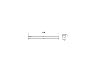 Dimensional drawing Brumberg 19601502 Light ribbon  hose  strip 24V RGBW