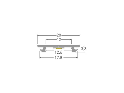 Dimensional drawing Brumberg 53753080 Accessory for luminaires