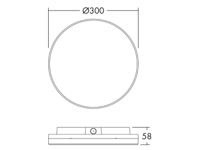 Ma�zeichnung THORNeco LENA VF300  96637982 Wand u Deckenleuchte 830 35 40 57 65 LENA VF300 96637982
