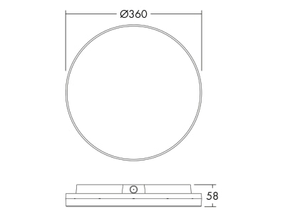 Ma�zeichnung THORNeco LENA VF360  96637984 Wand u Deckenleuchte 830 35 40 57 65 LENA VF360 96637984