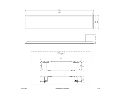 Ma�zeichnung 2 EVN BPDU15550125 LED Einbaupanel