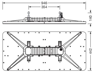 Ma�zeichnung 1 Siteco 51HN12DB4HDA Hallenstrahler