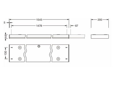 Ma�zeichnung Siteco 51MP26WM2441EA LED Leuchte