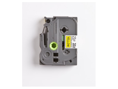 Detailansicht Brother TZe S631 Schriftbandkassette BF gelb DF schwarz