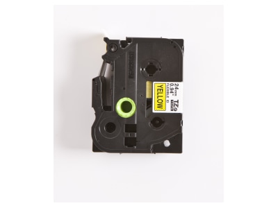 Detailansicht Brother TZe FX651 Schriftbandkassette BF gelb DF schwarz
