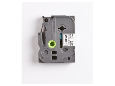 Detailansicht Brother TZe S221 Schriftbandkassette BF weiss DF schwarz