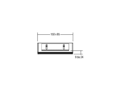 Dimensional drawing Brumberg 82043170 Installation frame for luminaires    Promotional item