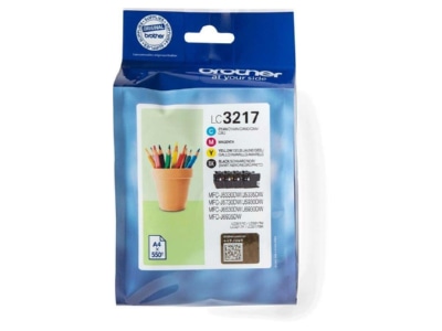 Product image Brother LC 3217VALDR Inkjet cartridge for fax printer
