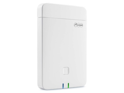 View left Auerswald COMfortel WS 500S DECT basis station for phone system
