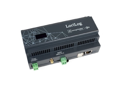 Ansicht schrg energielenker solutio  LoriLog LoRa Datenlogger LoRaWAN 24VDC