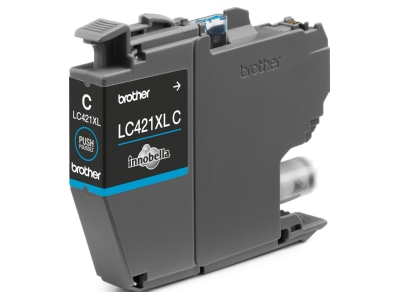 Ansicht links Brother LC 421XLC Tintenpatrone cyan