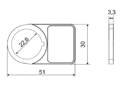 Mazeichnung WAGO 210 853 Uni Tasterrahmen sw f 210 852