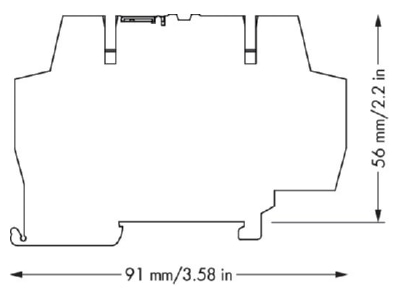 Mazeichnung WAGO 859 793 Optokoppler 6mm 5 16 60VDC 0 1A