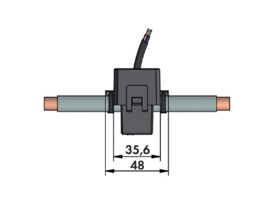 Mazeichnung 1 WAGO 855 3001 200 001 Kabelumbau Stromwandler 200A 1A 0 2