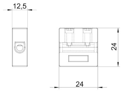 Ma�zeichnung 1 OBO TK 10 Keramikklemme fuer FireBox T
