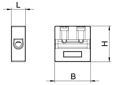 Ma�zeichnung 2 OBO TK 10 Keramikklemme fuer FireBox T
