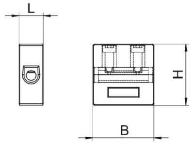 Ma�zeichnung 3 OBO TK 10 Keramikklemme fuer FireBox T