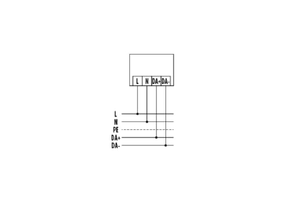 Anschlussbild ESYLUX STELLAPNL EQ10600234 LED Leuchte 4000K DALI prism  STELLAPNLEQ10600234