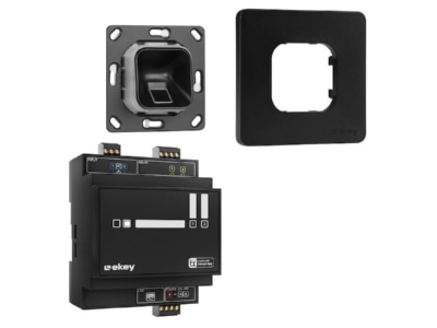 Detailansicht Ekey 203702 Fingerprintset Unterputz  sw