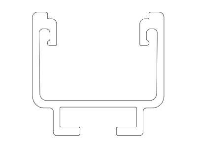 Line drawing K2 Systems 2003461 Accessory for photovoltaics mounting   K2 SolidRail Light 2 40 m 