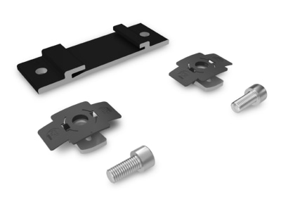 Product image K2 Systems 2004375 Accessory for photovoltaics mounting   Mounting bracket set InsertRail 2 0 black 
