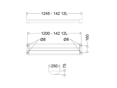 Ma�zeichnung Schuch 142 12L22 LED Antivandalenleuchte 4000K