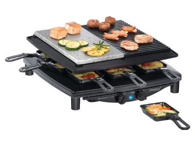 Product image 1 Steba RC 4 plus sw Raclette set 1450W 8 pans
