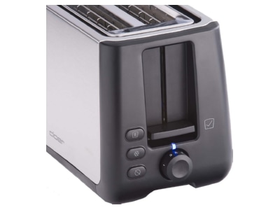Detailansicht 3 Cloer 3569 eds sw Toaster 2 Scheiben XXL
