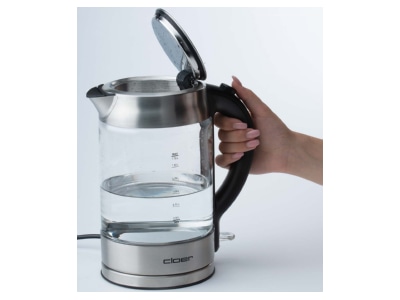 Detailansicht 4 Cloer 4429 eds Glas Wasserkocher bel  1 7L