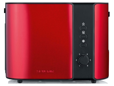 Produktbild Severin AT 2217 Fire Red sw Toaster 2 Scheiben
