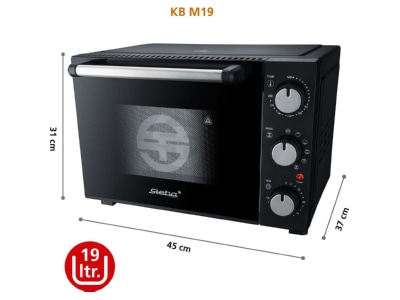 Detailed view 1 Steba KB M19 sw Tabletop baking oven 1400W
