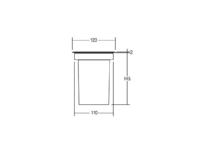 Mazeichnung Brumberg 00310500 Bodeneinbauleuchte GU10 7 9 11W eds 3105