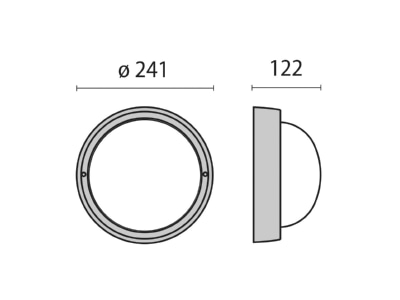Ma�zeichnung Performance in Light EKO 21 E27 ws Deckenleuchte E27 1x16W TSE