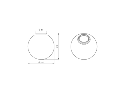Dimensional drawing BEG SG Wien Accessory for luminaires