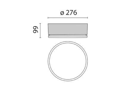 Ma�zeichnung Performance in Light Drop 28 LED  303063 Wand  und Deckenleuchte 1x 16W LED Drop 28 LED 303063
