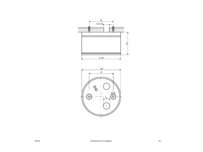 Ma�zeichnung EVN 487015N si Decken  Wandleuchte 230V GX53 11W IP54
