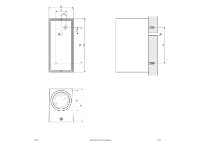 Ma�zeichnung EVN 637315 dgr Wandleuchte 230V GU10 2x11W IP44