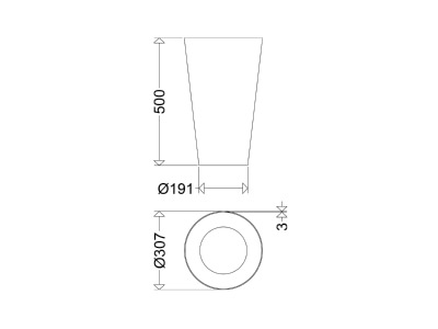 Ma�zeichnung Schuch 10043 Ersatzglas BR 543 PMMA